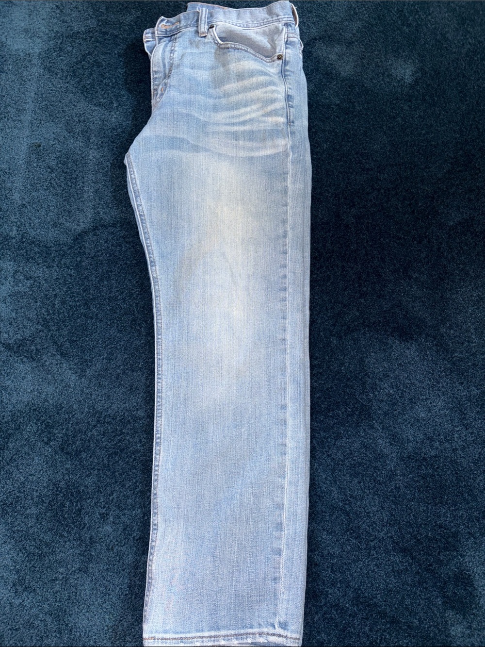 J. Crew Denim Jeans - Light Blue with Tan Stitching